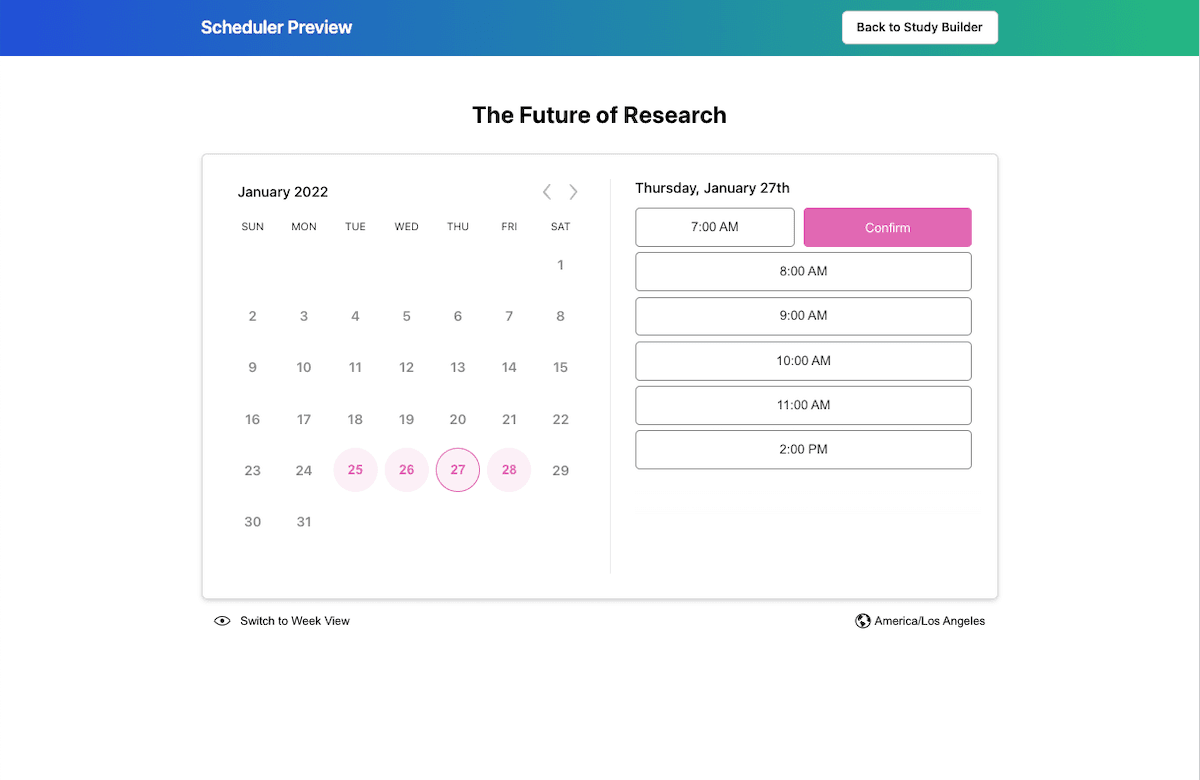Scheduler example for Rally